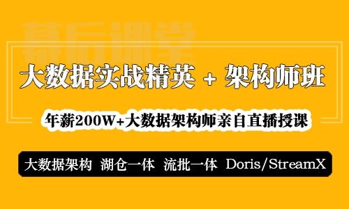 大讲台大数据实战精英+架构师班2022培训课程视频6期百度网盘云