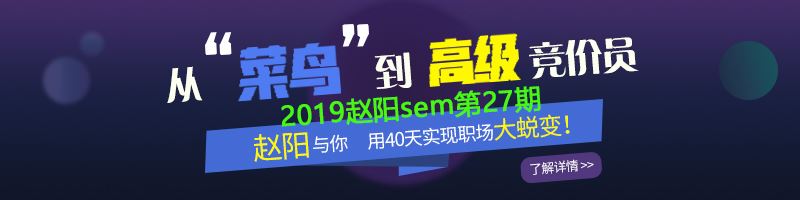 2019赵阳百度竞价sem第27期完整