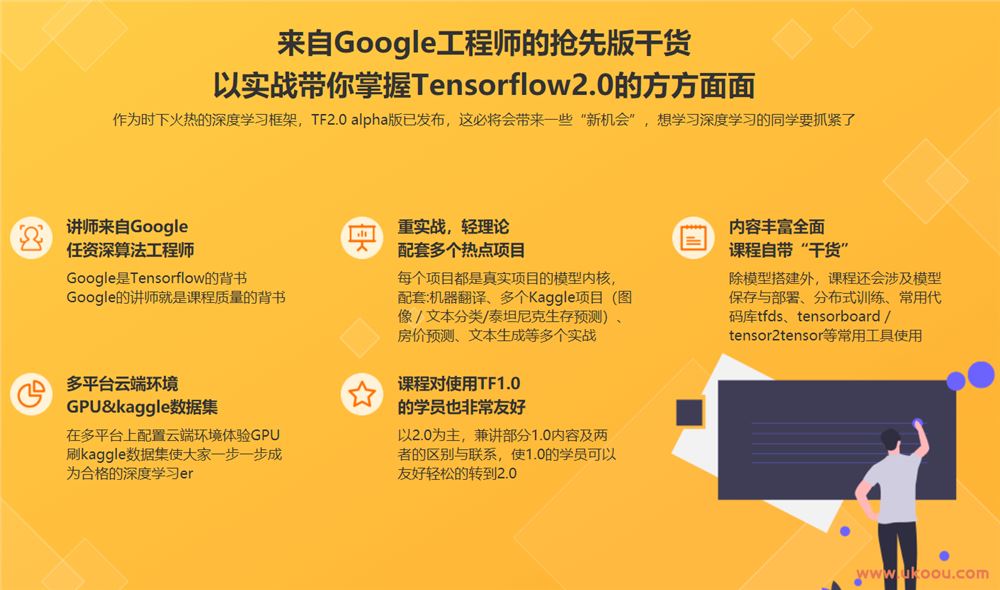 Google老师亲授 TensorFlow2.0 入门到进阶「完结无密」