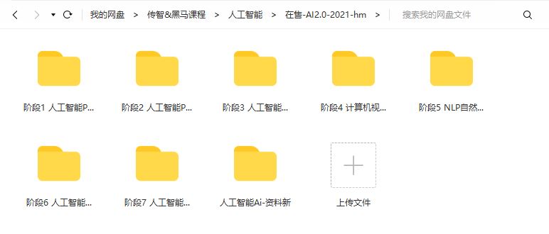 传智播客_黑马程序员人工智能开发2022培训课程视频V3.0百度网盘云
