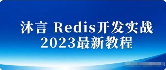 沐言 Redis开发实战 2023最新教程