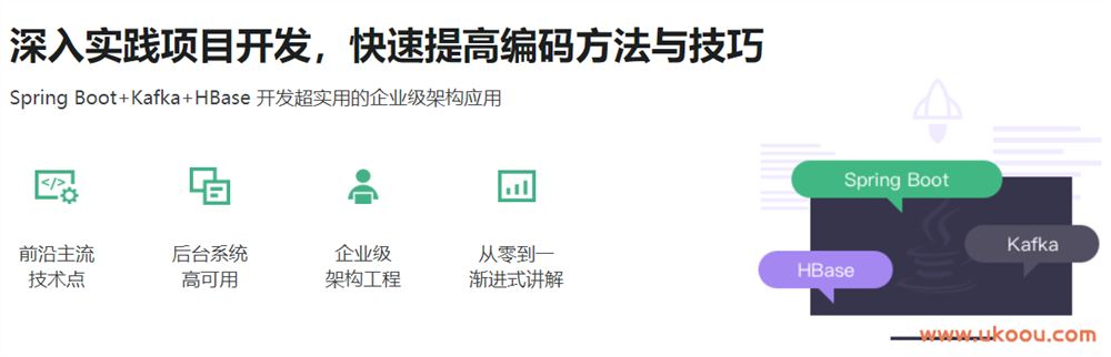 Java分布式后台开发 Spring Boot+Kafka+HBase「完结无密」