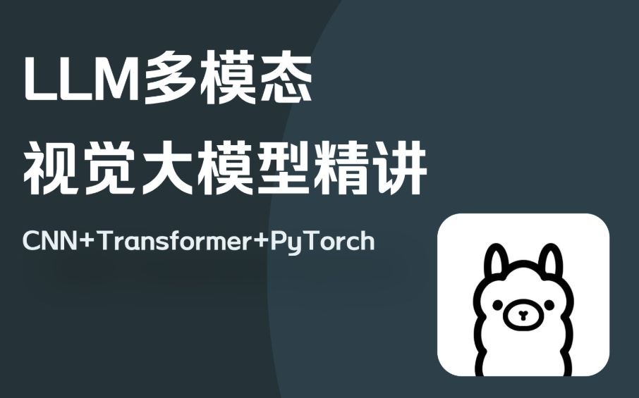 LLM 多模态视觉大模型VIP专项课程