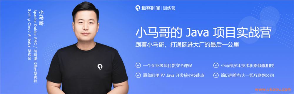 小马哥的 Java 项目实战营「完结无密」