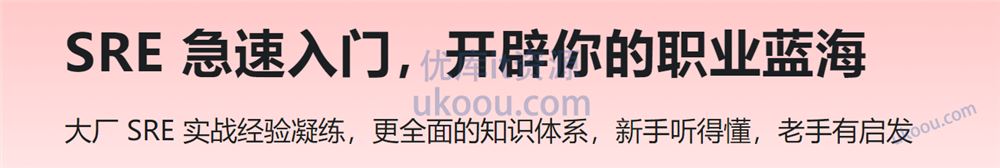 SRE 急速入门，开辟你的职业蓝海「已完结」