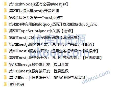 NestJS 入门到实战 前端必学服务端新趋势「完结无密」