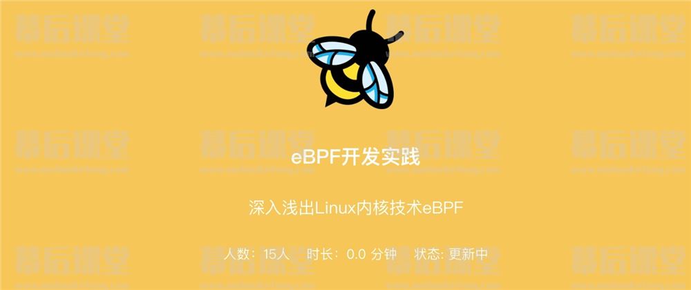 优点知识eBPF开发实践2023培训课程视频百度网盘云