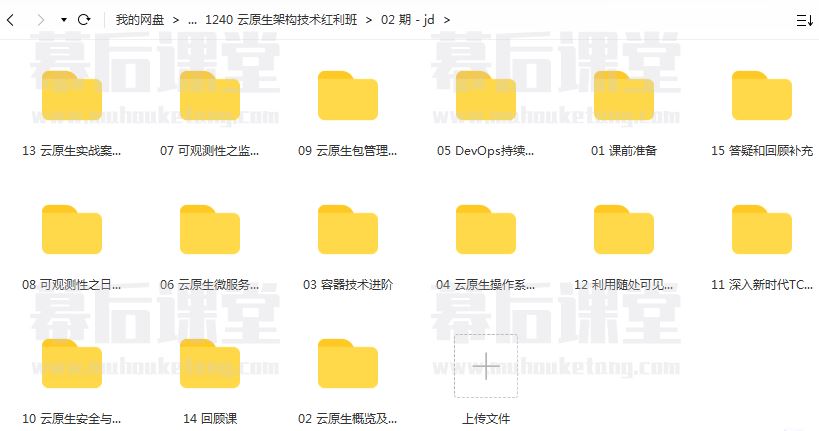 咕泡云课堂Pada云原生架构技术红利班2022培训视频百度网盘云