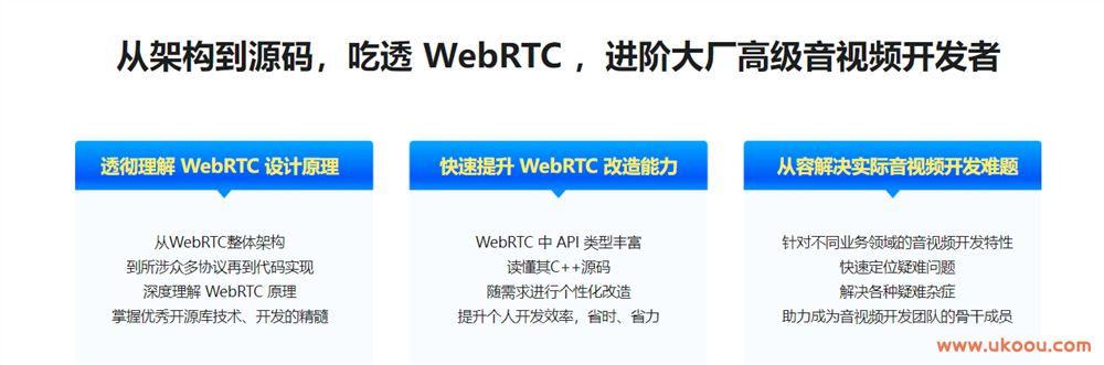 WebRTC源码级深度解析，进阶大厂高级音视频开发者「已完结」