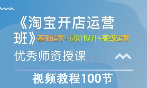 淘宝开店运营视频教程100节从基础运营+进阶提升+高级运营