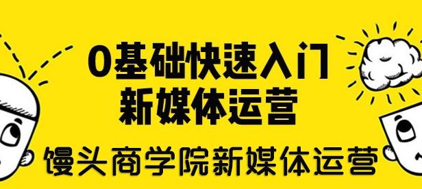 新媒体运营教程馒头商学院